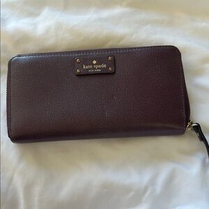 Kate Spade Dark Purple Clutch